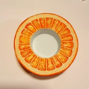PlL Orange Tea Light Candle Holder